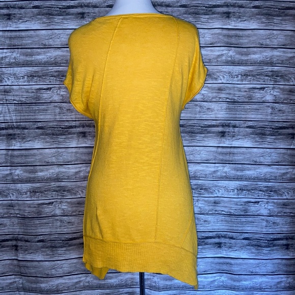 EILEEN FISHER Asymmetric Women Short Sleeve Top M - Picture 6 of 9